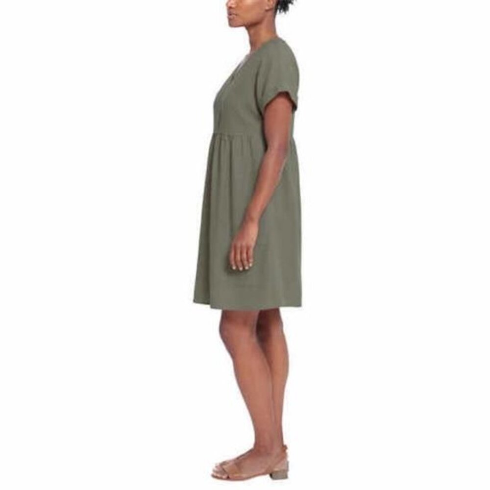 Briggs Womens Long Dress Dusty (Olive, X-Small) - Picture 2 of 5